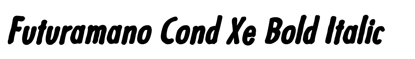 Futuramano Cond Xe Bold Italic